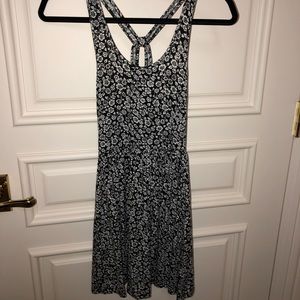 Black/White Floral Summer Dress